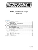 Preview for 1 page of Innovate MTX-A Installation Manual