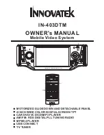 Preview for 1 page of Innovatek IN-403DTM Owner'S Manual