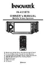 Preview for 1 page of Innovatek IN-431BTS Owner'S Manual