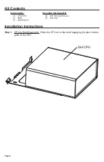 Preview for 2 page of Innovation First BRK-DELL-WS01 Installation Instructions