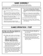 Preview for 9 page of Innovative Concepts in Entertainment Super Chexx Owner'S And Service Manual