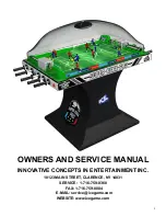 Innovative Concepts in Entertainment Super Kixx Pro Owner'S And Service Manual preview