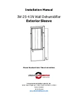 Innovative Dehumidifier IW-25-4 Installation Manual preview