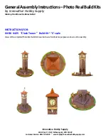 Innovative Hobby Supply Clock Tower BK 6425 General Assembly Instructions preview