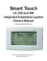 INNOVATIVE POOL PRODUCTS Smart Touch 620 Owner'S Manual preview