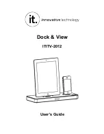 Innovative Technology Dock & View ITITV-2012 User Manual preview