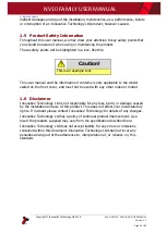 Preview for 6 page of Innovative Technology NV10 Family User Manual
