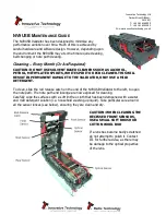 Innovative Technology NV9 USB Maintenance Manual preview