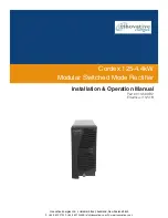 Innovative Cordex 125-4.4kW010-589-20 Installation & Operation Manual предпросмотр