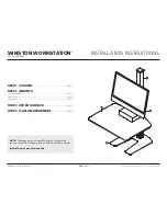 Innovative WINSTON WORKSTATION Installation Instructions Manual preview