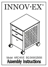 Innovex ARCHIVE BG SKM02M36 Assembly Instructions Manual предпросмотр