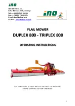 iNO DUPLEX 800 Operating Instructions Manual preview