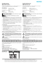 InoTec BNP 9100 P Ino-Ice Series Operating Instruction предпросмотр