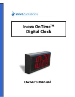 Preview for 1 page of Inova Inova OnTime 715412 Owner'S Manual