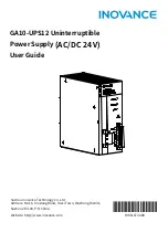 Preview for 1 page of Inovance GA10-UPS12 User Manual