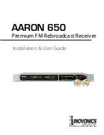 Preview for 1 page of Inovonics AARON 650 Installation & User Manual