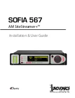 Preview for 1 page of Inovonics AM SiteStreamer+ SOFIA 567 Installation & User Manual