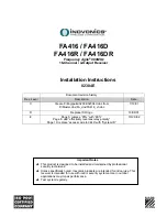 Preview for 1 page of Inovonics FA416 Installation Instructions Manual