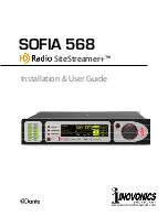 Предварительный просмотр 1 страницы Inovonics HD Radio SiteStreamer+ SOFIA 568 Installation & User Manual