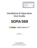 Предварительный просмотр 3 страницы Inovonics HD Radio SiteStreamer+ SOFIA 568 Installation & User Manual