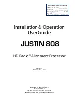 Предварительный просмотр 3 страницы Inovonics JUSTIN 808 Installation & User Manual