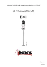 Предварительный просмотр 1 страницы INOXPA BMI Installation, Service And Maintenance Instructions