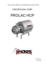 INOXPA PROLAC 65-175 Installation, Service And Maintenance Instructions preview