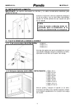 Preview for 12 page of INOXPAN Pando PBE 182-190CRR User'S Manual And Installation