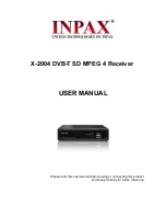 Preview for 1 page of Inpax X-2004 User Manual