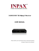 Inpax X-2005 User Manual preview