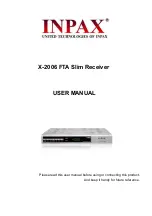 Inpax X-2006 User Manual preview