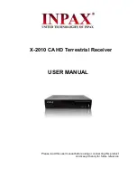 Inpax X-2010 CA User Manual preview