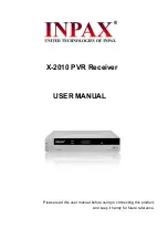 Inpax X-2010 User Manual preview