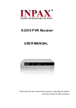 Preview for 1 page of Inpax X-2010 User Manual