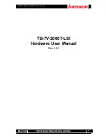 Inrevium TB-7V-2000T-LSI Hardware User Manual preview