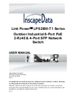 Preview for 1 page of Inscape Data Link Power LPS2800-T1 Series User Manual