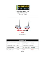 Inshore ChannelPilot Mk 2 Operator'S Manual preview