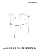 Inside Weather ADA DINING CHAIR Manual preview