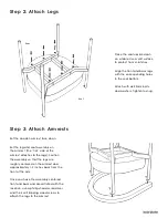 Preview for 4 page of Inside Weather ADA DINING CHAIR Manual