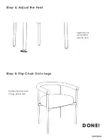 Preview for 5 page of Inside Weather ADA DINING CHAIR Manual