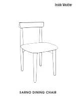 Inside Weather SARNO DINING CHAIR Manual предпросмотр