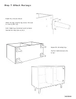 Preview for 8 page of Inside Weather SLOAN CREDENZA Manual