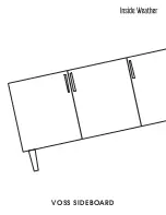 Preview for 1 page of Inside Weather VOSS SIDEBOARD Manual