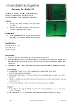 Preview for 1 page of Insidegadgets Gameboy Cart Shield Manual