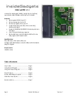 Insidegadgets GBxCart RW v 1.1 Manual preview