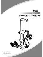 Insight Fitness DA009 Owner'S Manual preview