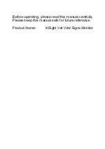 Предварительный просмотр 3 страницы INSIGHT Vet Vital Signs Operator'S Manual