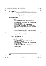 Preview for 22 page of Insignia 09-0398 User Manual