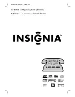 Insignia IS-DVD100121 Installation And Operating Manual preview