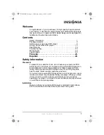 Preview for 3 page of Insignia IS-PD040922 - 7'portable Dvd Player User Manual